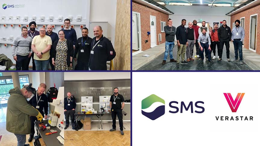 Collage of SMS staff at client insights day in Bolton