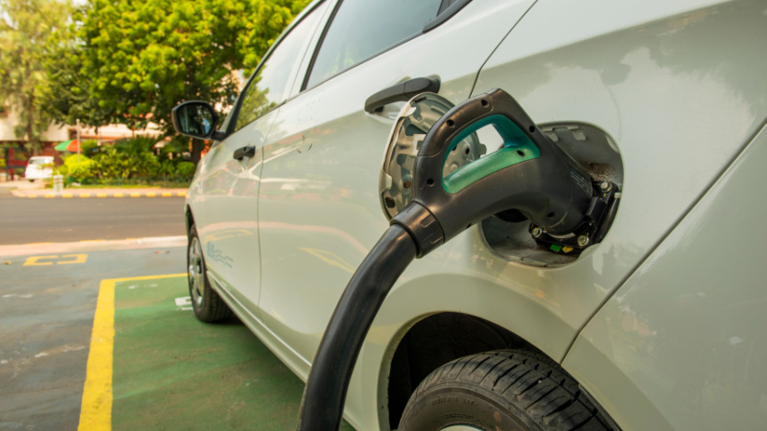 EV charging at a workplace