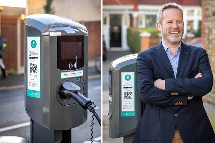 On-street EV charge point