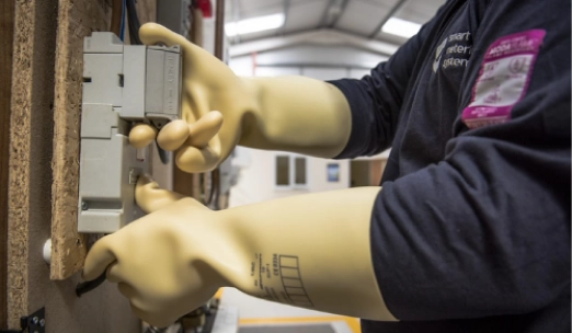 Image showing a worker installing a multi-rate meter